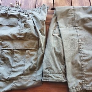 2 pair of Tru Spec OD Green Tactical Pants